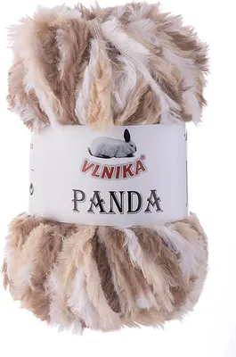 Produktbild von 100g Strickgarn Panda Strick-Wolle Kunstfell Kuschelwolle Plüschwolle - Farbwahl