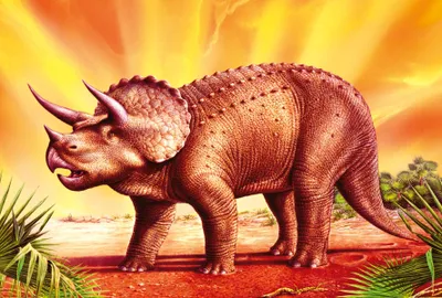 Image de Dinosaures, triceratops, puzzle de 100 pièces