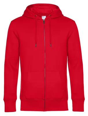 Obrázek produktu pro B&C - Mikina s kapucí „King“ s celopropínacím zipem pro muže FK148 (XL) (červená)