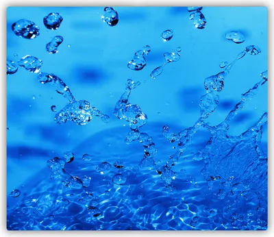 Produktbild von Tulup Glas Herdabdeckplatte Glaskeramikkochfeld-Abdeckung Spritzschutz Glasabdeckplatte Kochplattenabdeckung und Schneidebrett - Einteilig - 60x52 cm Wassertropfen