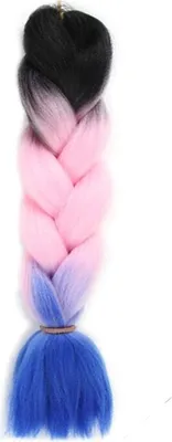 Produktbild von Synthetisches ombre Haar für Zöpfe, 100g, Länge 120 cm