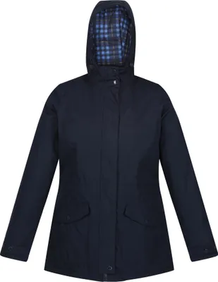 Produktbild von Regatta - Dámská nepromokavá bunda "Brigida" RG6161 (36 DE) (námořnická modrá s kostkovaným vzorem)