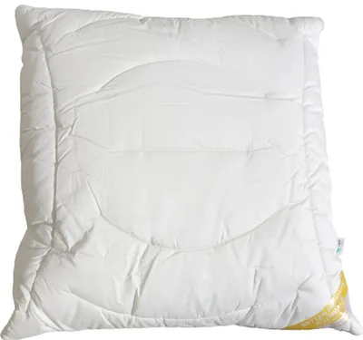 Produktbild von Merino Zirbenholz Kopfkissen 80x80 cm Zirbenkissen Wohlfühlkissen mit Zirbenduft