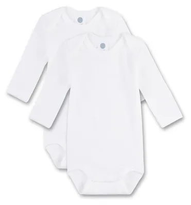Produktbild von Sanetta Baby-Body langarm (Doppelpack) weiß 80