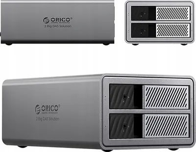Zdjęcie produktu dla MACIERZ DYSKOWA ORICO NA 2 DYSKI 2,5"/3.5" SATA HDD/SSD z RAID 44TB 5Gbps