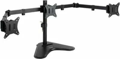 Produktbild von Monitor-Tischständer 3 Monitore 17-27" Schwarz Tooq Db1704tn-b