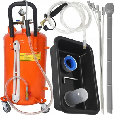Obrázok produktu pre Odsávač oleja Kraft&Dele 80 l - 6,5 l/min, 5 hadíc, adaptér BMW/VW/Mercedes, zberač odpadového oleja
