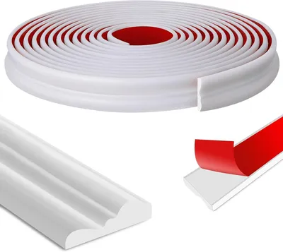 Selbstklebende Zierleisten 6,1 m x 28 mm, weiß