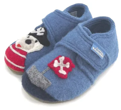 Produktbild von Living Kitzbühel 2618 Kapitän Blaubert Kleinkinder Hausschuhe blau (victoria blue), 2618-558