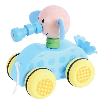 Produktbild von Bigjigs Toys Ziehspielzeug an einer Babyelefantenschnur