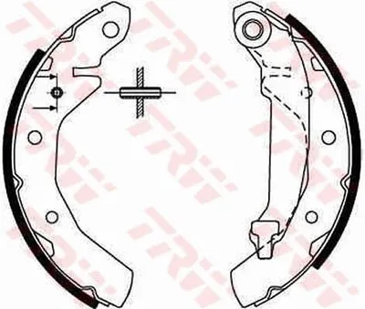 Produktbild von Trw Bremsbackensatz Hinterachse GS8646