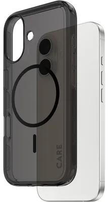 Obrázok produktu pre PanzerGlass CARE™ by ® Smokey Case w. Black MagSafe iPhone 17, Ochranný obal, Apple, Apple - iPhone 17, Čierna