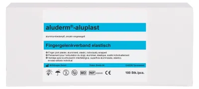 Obrázok produktu pre Náplasti na rany Obväz na kĺby prstov aluderm-aluplast elastický PU=100 kusov