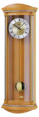 Produktbild von AMS F5080-16 Pendel-Funkwanduhr mit Erlen-Massivholz und Wurzelholz-Pianofinish
