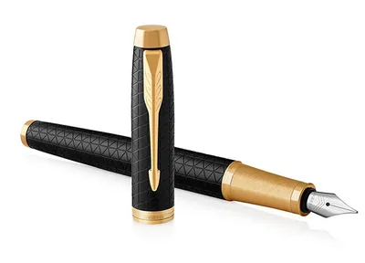 Image de Parker 1931646 Parker Füller PARKER IM Prem. Black/Gold F Blau