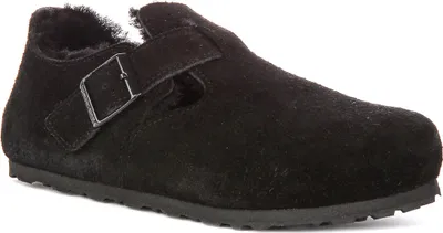 Produktbild von Birkenstock London Shearling in Schwarz | Schmale Passform – 5 UK – 38 EU – 7/7,5 F US / Schwarz