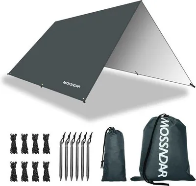 Produktbild von Famanu Tarp 3 x 3 m - wasserdicht, UV 50+, ultraleicht für Camping