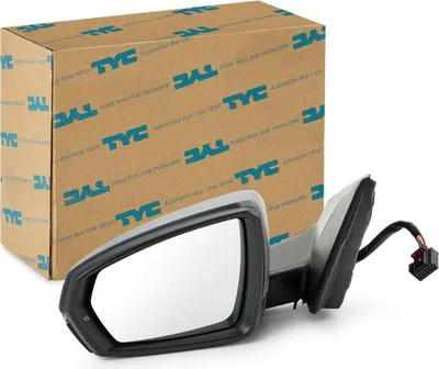 Produktbild von TYC 337-0320 Außenspiegel Seitenspiegel Links für VW POLO (AW1, BZ1) Asphärisch Beheizt Grundiert
