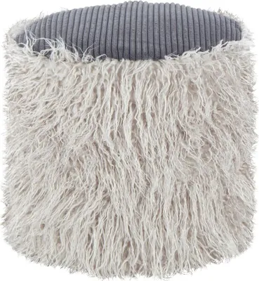 Produktbild von Fellpouf Bobtail 100 Hellgrau / Dunkelgrau