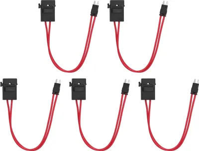 Obrázok produktu pre 5 ks konektor držiaka poistiek do auta Mini Heavy Duty Wire Extension pre vozidlo ATM 20A 16AWG s 5 poistkami (ACK S 10,9 mm )
