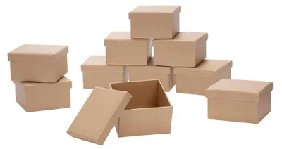 Produktbild von Kartonbox Quadrat, 7,5 x 7,5 cm, 10 Stück