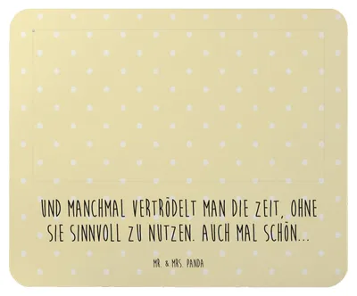 Produktbild von Mr. & Mrs. Panda Mouse Pad Fledermaus Zauberer - Gelb Pastell - Geschenk, Reinsteigern, Fledermäuse, pc mousepad, mausunterlage, laptop, Mauspad, Magier, Lustige Sprüche