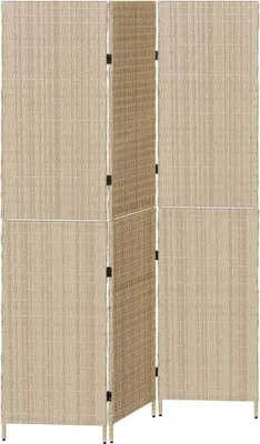 Obrázek produktu pro vidaXL Rozdělovač místností Béžový 147 x 180 cm Polyratan