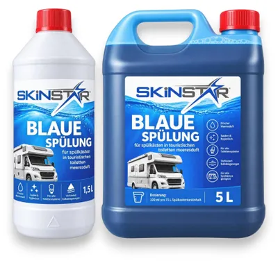 Produktbild von Chemietoiletten Sanitärflüssigkeit Spülwasserzusatz Zusatz Camping WC Meeresduft - Typ: 6,5L Spülung
