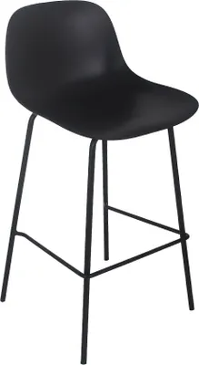 Produktbild von Alterego | GRANO Barhocker Schwarz Indoor/Outdoor | Schwarzes Metall | 100 cm Höhe
