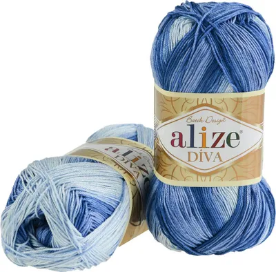 Produktbild von 100g Strickgarn ALIZE DIVA BATIK Farbverlauf Häkelgarn Wolle Stricken Häkeln