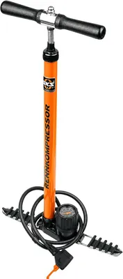 Productafbeelding van Staande fietspomp - 16 bar - Metaal - Oranje