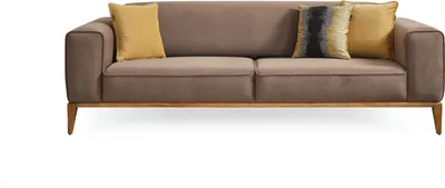 Produktbild von Sofa 3 Sitzer Stoff Dreisitzer Sofas Luxus Wohnzimmer Stil Moderne Couchen