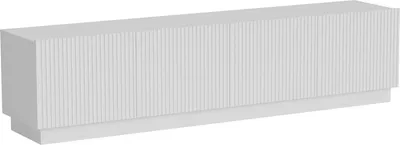 Produktbild von Dmora TV-Schrank Macherio 200x40x48 cm Weiß, 4 Fächer 8 Ablagen