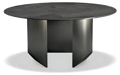 Produktbild von Esstisch Tisch Designer Tisch Rund Esszimmer Schwarz Wohnzimmertisch