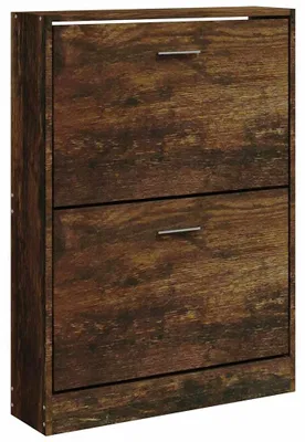 Zdjęcie produktu dla vidaXL Szafka na buty dąb wędzony 59x17x81 cm materiał drewnopochodny