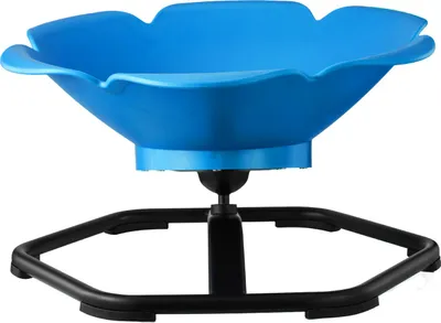 Immagine prodotto di SucceBuy sedia girevole per bambini con design cilindrico, portata 100 kg, giocattolo sensoriale con base in metallo antiscivolo per favorire la coordinazione, l'equilibrio e la concentrazione, blu