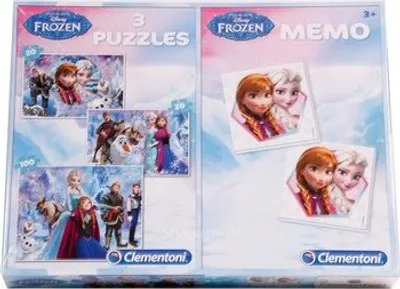 Produktbild von Disney Frozen Memo und Puzzle Set Elsa und Anna