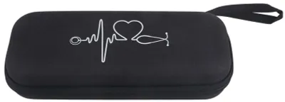 Produktbild von Einfache stoßfeste Stethoskop-Aufbewahrungstasche, tragbare EVA-Organizer-Box, Schwarz