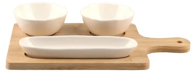 Aperitif-Set 4-teilig, Bambusporzellan, 50 ml, spülmaschinengeeignet