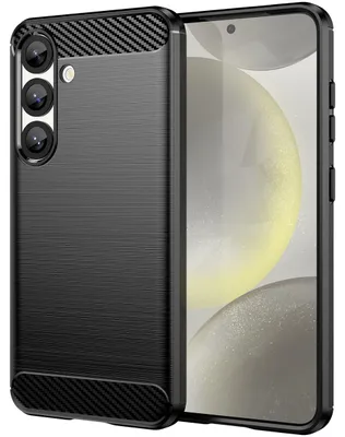 Produktbild von Mobigear Brushed Slim Schutzhülle für Samsung Galaxy S25 – Flexible TPU-Hülle, Rückseite – Schwarz