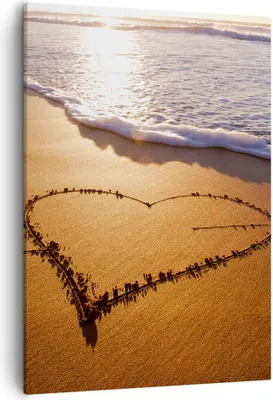 Produktbild von Bild auf Leinwand - Leinwandbild - Einteilig - Sommer Meer Sand Strand - 50x70cm - Wand Bild - Wanddeko - Wandbilder - Leinwanddruck - Wanddekoration - Leinwand bilder - Wandbild - PA50x70-3163