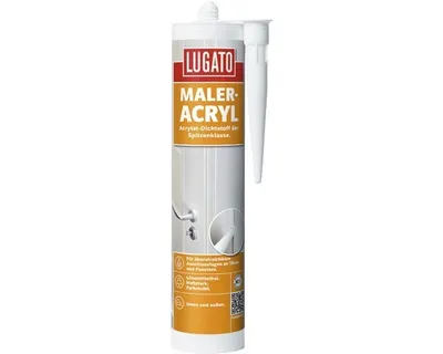 Produktbild von Lugato Maleracryl Acrylat-Dichtstoff emissionsarm überstreichbar weiß 310 ml