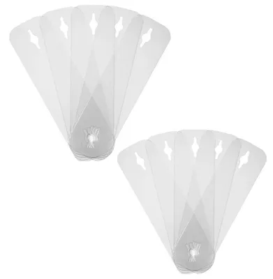 Unsichtbare Krawattenclips, 10 Stück, transparent, 12,2 x 3 cm