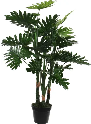 Produktbild von Mica Decorations Philodendron Kunstpflanze - H95 x Ø70 cm - Grün