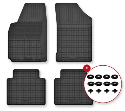 Zdjęcie produktu dla Dywaniki gumowe do Volkswagen Passat B3 1988-1993 (kombi/sedan) – 4 szt., czarne, dobierane – Wielganizator Semi-Universal