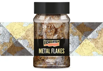 Produktbild von Pentart Metallic-Flocken - Mix M6