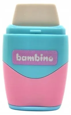 Imagen del producto de Goma de borrar + sacapuntas 2 en 1, modelo Bambino