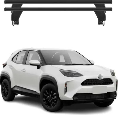 Immagine prodotto di Portapacchi Menabo per Toyota Yaris Cross 2020-2025 alluminio nero 2 pezzi