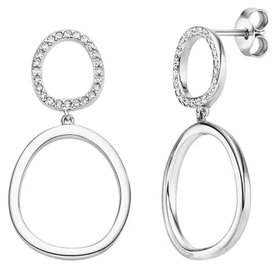Produktbild von Viventy Ohrringe Damen Organische Kreise Zirkonia Silber 788044