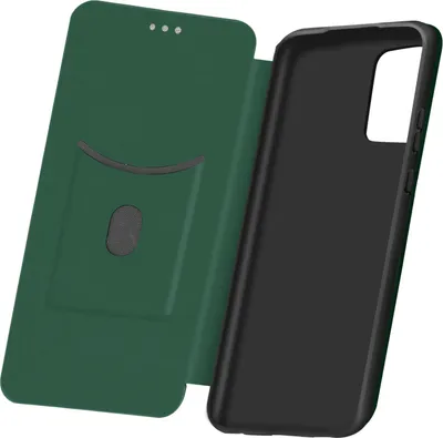 Produktbild von Avizar, Klappetui im Carbon-Design mit Ständer für Samsung Galaxy A52 / A52s, Grün